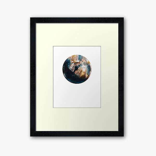Is there anybody out there? Framed Art Print