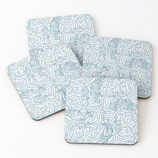 Item preview, Preppy 1980s Blue Abstract Doodle designed and sold by IamTrending.