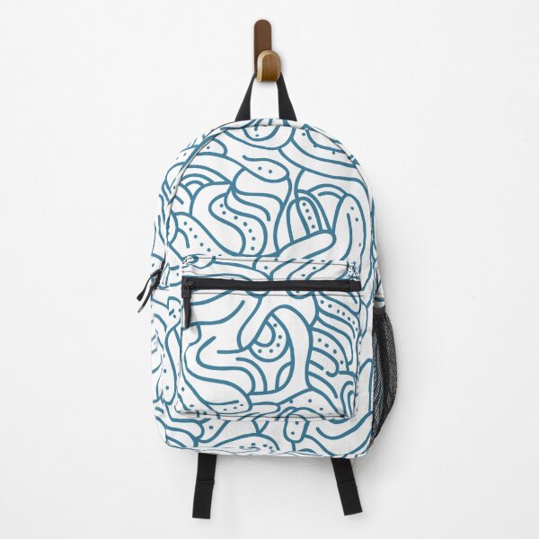 Item preview, Preppy 1980s Blue Abstract Doodle designed and sold by IamTrending.