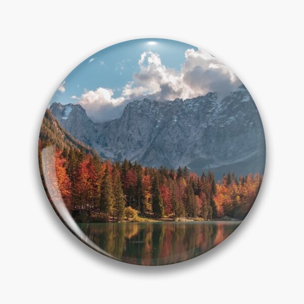 Item preview, Colorful autumn foliage at the alpine lake designed and sold by zakaz86.
