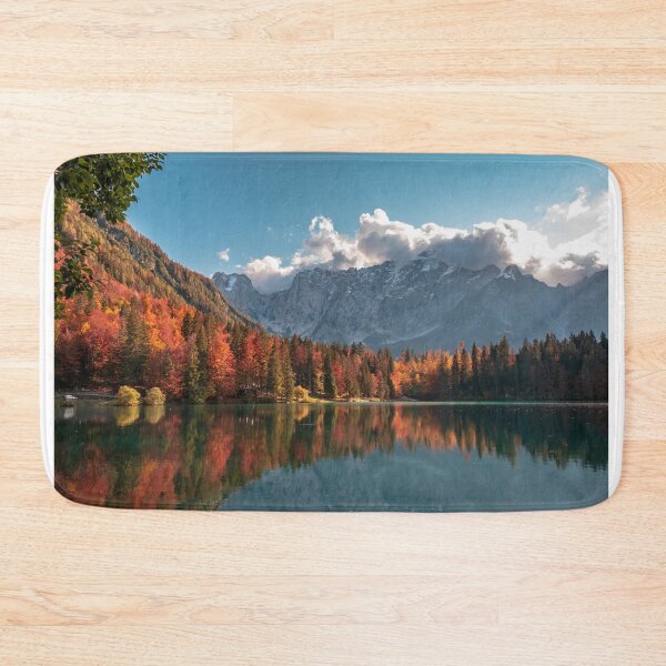 Item preview, Colorful autumn foliage at the alpine lake designed and sold by zakaz86.