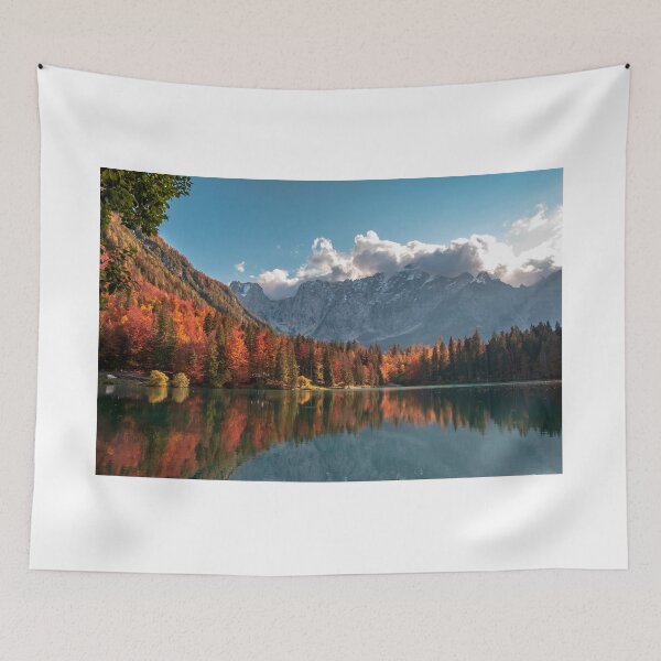 Item preview, Colorful autumn foliage at the alpine lake designed and sold by zakaz86.