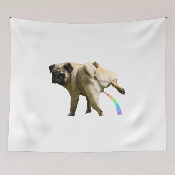 Item preview, Funny Pug Peeing designed and sold by TopTea.