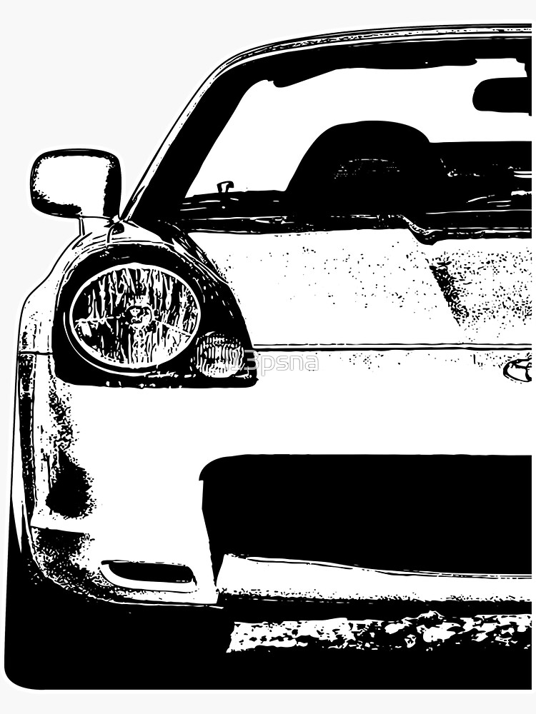 "Sketched ZZW30 Front" Sticker For Sale By L13psna | Redbubble