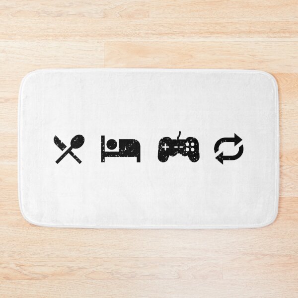 Item preview, Eat sleep play repeat designed and sold by StackedPixels.