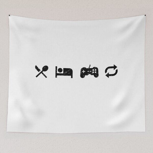 Item preview, Eat sleep play repeat designed and sold by StackedPixels.