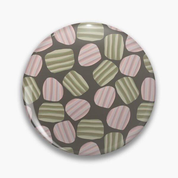 Artikelvorschau, Abstrakte rosa und grün gestreifte abgerundete gedeckte Farben River Rock Pattern entworfen und verkauft von PlumGood.