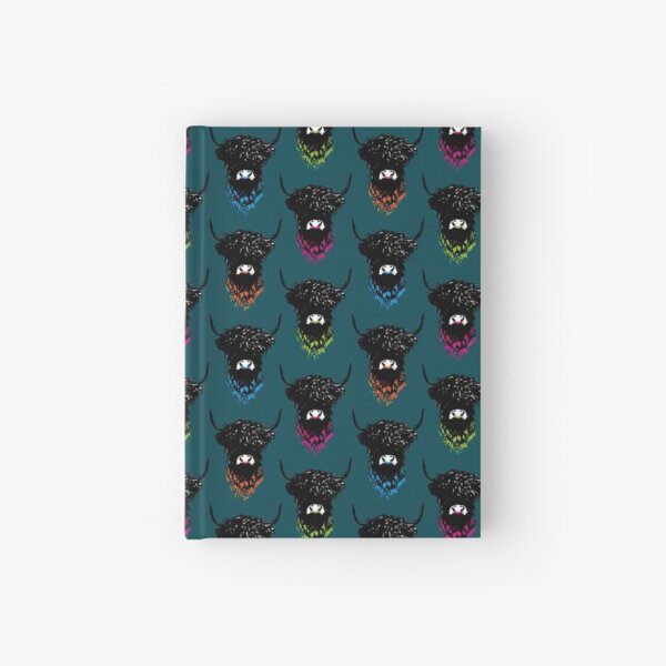 Hamish Multicolour - on Deep Teal Hardcover Journal
