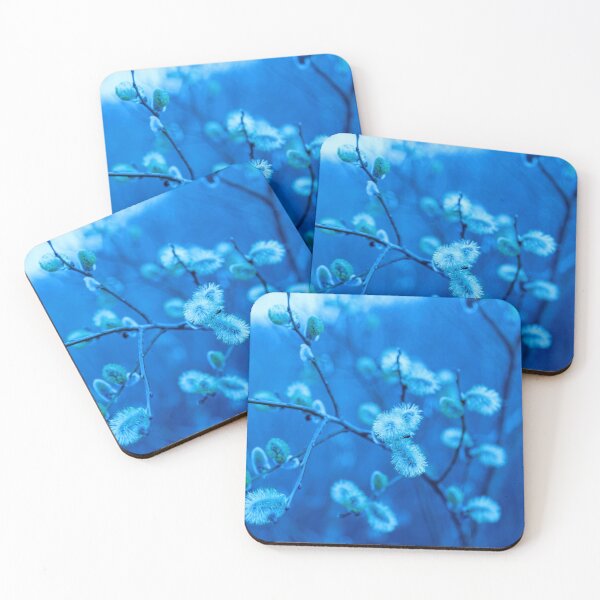 Item preview, Shrub buds and blue color designed and sold by Stéphane  Thirion.