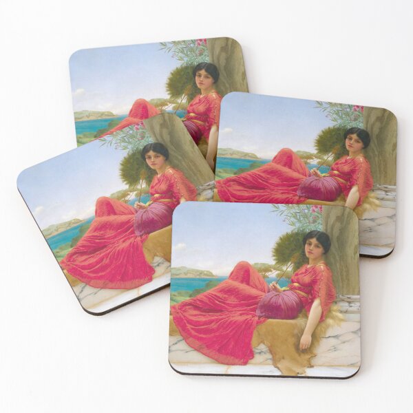 Item preview, Leaning against a column (1901) - John William Godward designed and sold by SALON DES ARTS.