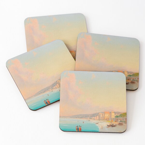 Item preview, Nizza, Strandansicht Vom Quai Du Midi Aus-Ippolito Caffi designed and sold by LexBauer.