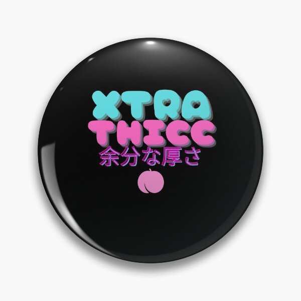 Item preview, XTRA THICC Extra Thick Peach Cute Pastel Kawaii Rainbow and Stars Goth Emo Alternative designed and sold by RKSDesigns.