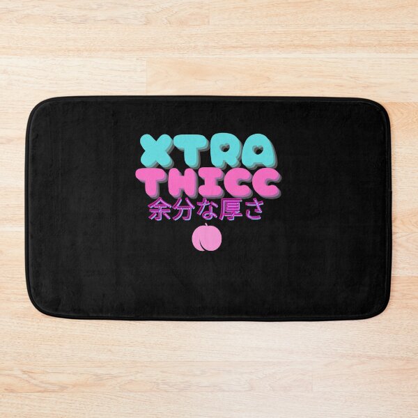 Item preview, XTRA THICC Extra Thick Peach Cute Pastel Kawaii Rainbow and Stars Goth Emo Alternative designed and sold by RKSDesigns.