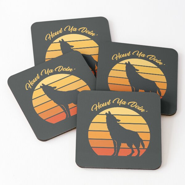 Item preview, Wolf Howl You Doing Wild Wolves Wildlife Wilderness Animal Fan Funny Pun designed and sold by gkao.