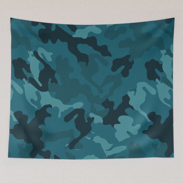 Item preview, Teal camo | Military camouflage pattern design designed and sold by TheWalnut.