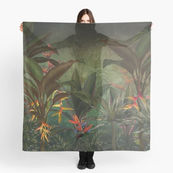 Hawaiian Heliconia Forest Scarf