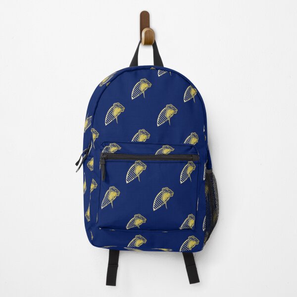 Item preview, Gold angry snakes on blue designed and sold by tetibright.