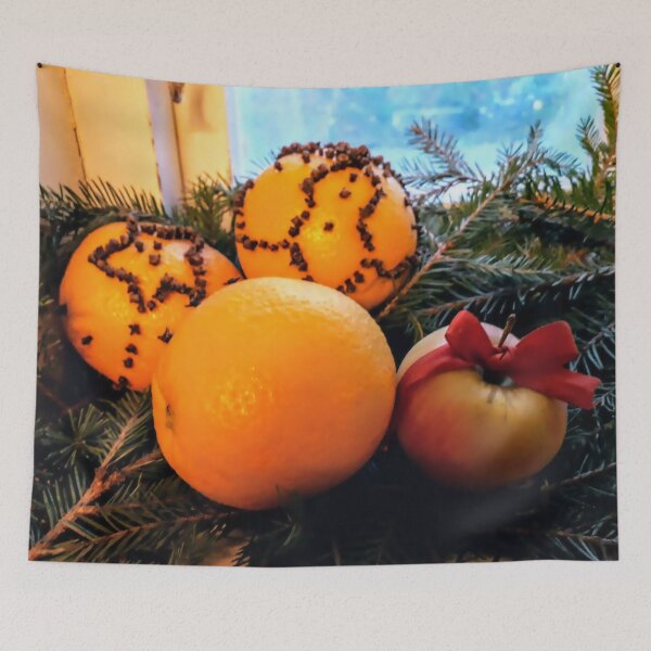 Item preview, Merry Christmas Decoration Oranges and Apple Pomander designed and sold by Tanja Dianova.