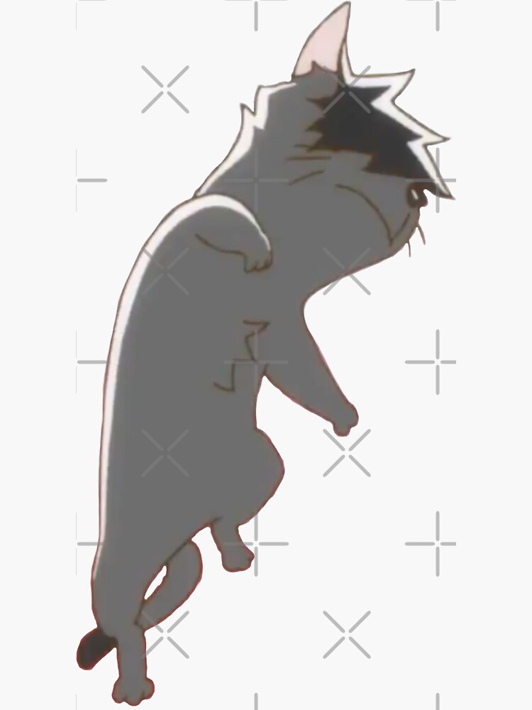 Jumping Kuroo Cat Sticker For Sale By Ranya13 Redbubble 0546