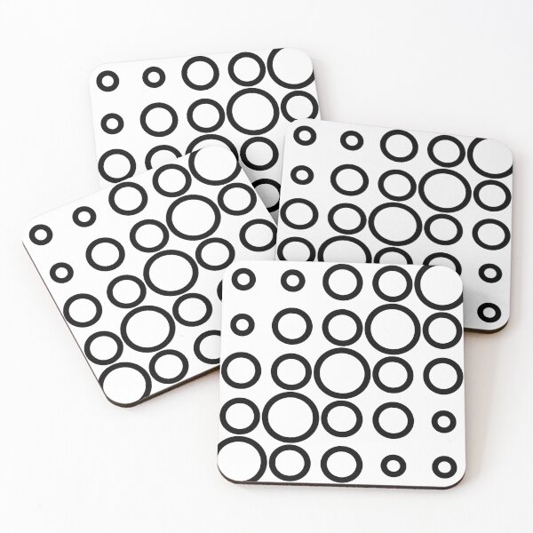 Item preview, Preppy Abstract Black and White Circles Geometric  designed and sold by IamTrending.