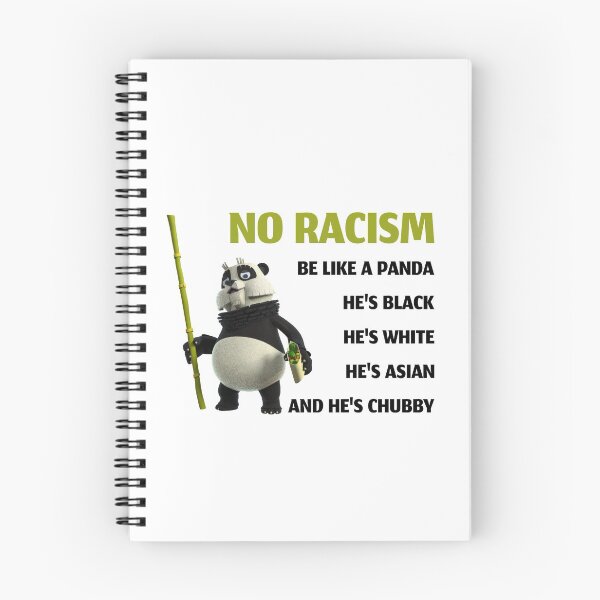 Item preview, Be like a panda no racism equal rights designed and sold by portrait4you.