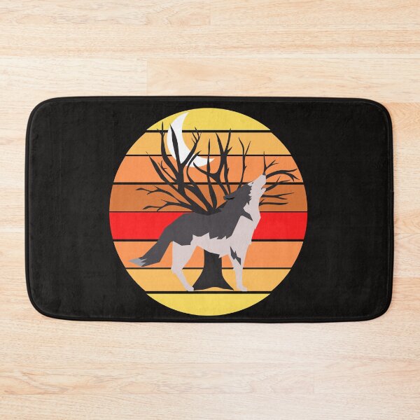 Item preview,  The sound of a wolf in the night vintage style designed and sold by esm75.