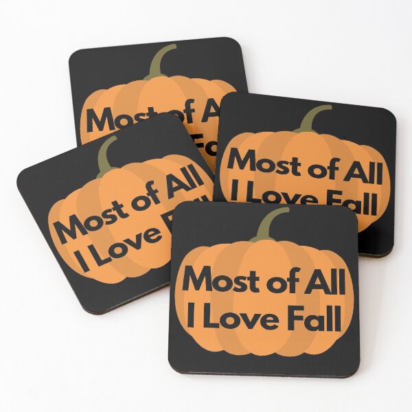 Item preview, Most of All I Love Fall Autumn Pumpkin Design designed and sold by up4tee.