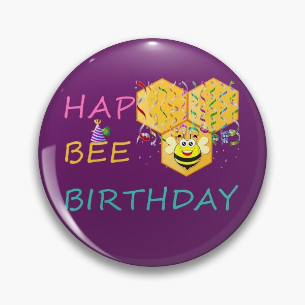 Item preview, Hap Bee Birthday Honey Bee Honeycomb Cute Birthday designed and sold by tronictees.