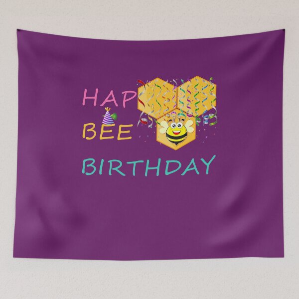 Item preview, Hap Bee Birthday Honey Bee Honeycomb Cute Birthday designed and sold by tronictees.