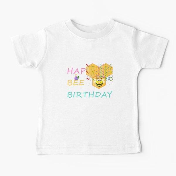Item preview, Hap Bee Birthday Honey Bee Honeycomb Cute Birthday designed and sold by tronictees.