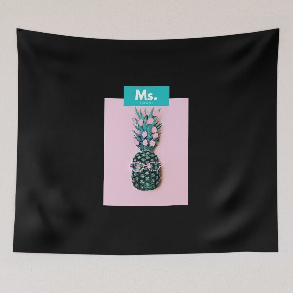 Item preview, Ms. Pineapple (black background) designed and sold by my-wanderlustjo.