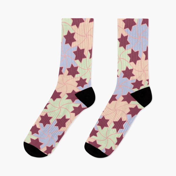 Item preview, Pastel Shooting Star Tile Mosaic Pattern designed and sold by tremendoustees.
