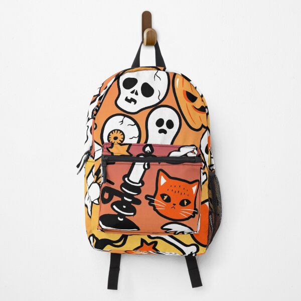 Item preview, Hand drawn Halloween traditional symbols. Doodle style illustrations, pumpkin, spider webs, bat and zombie hand designed and sold by mashmosh.