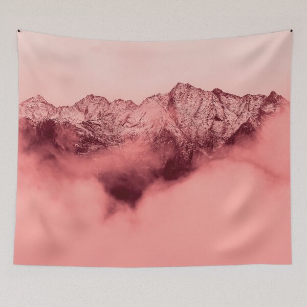 Item preview, The Misty Mountains Pink  designed and sold by coolmerchplanet.