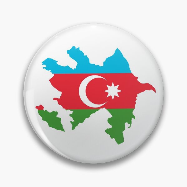 Item preview, Azerbaijan flag map designed and sold by zeyzeybaby.