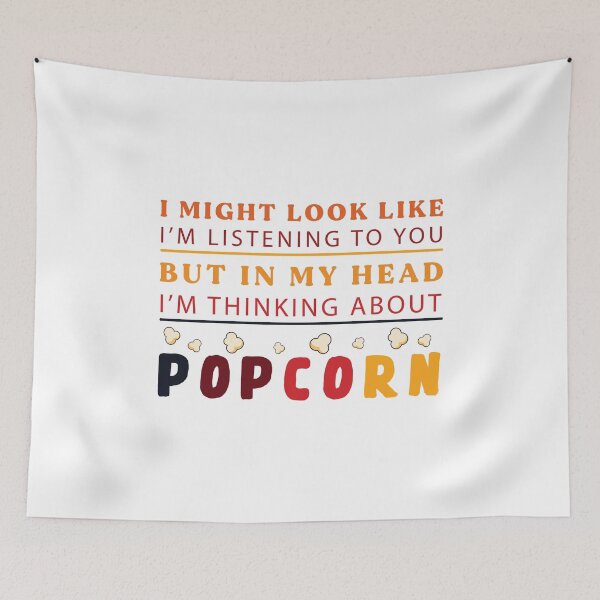 Item preview, Thinking About Popcorn Funny Joke Gift designed and sold by Scratches Tees.