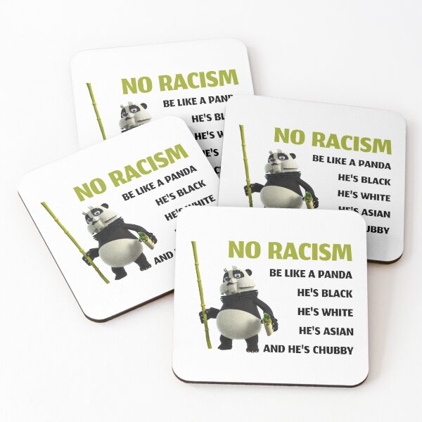 Item preview, Be like a panda no racism equal rights designed and sold by portrait4you.