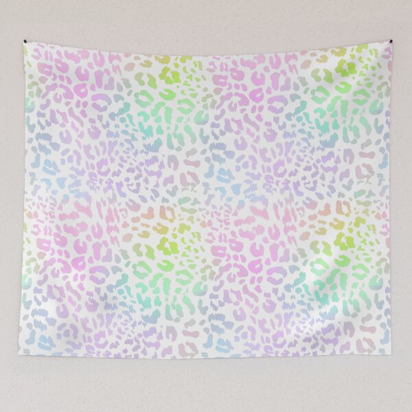 Item preview, Bright Pastel Rainbow Leopard Print designed and sold by FreshPrintini.