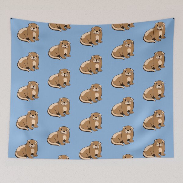 Item preview, Otter baby cutie in kawaii style designed and sold by KlaraMacinka.