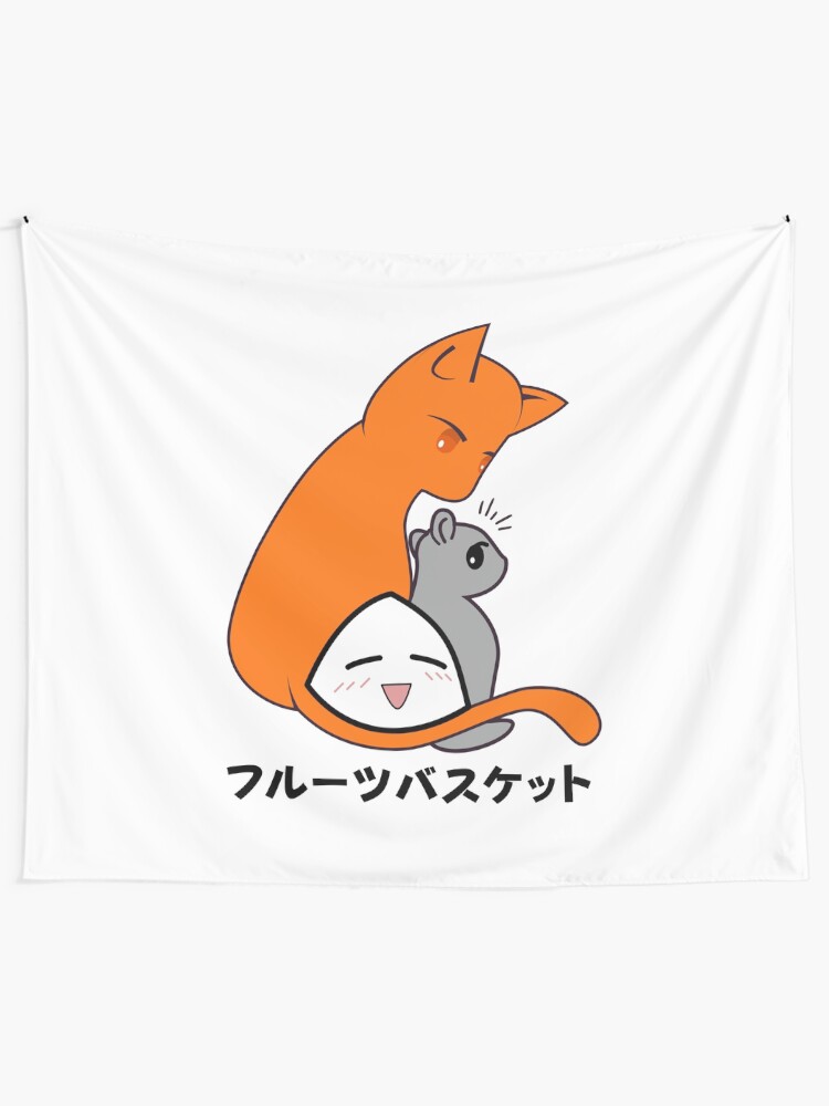 Kyō Yuki Onigiri Cat Mouse Onigiri Anime Zodiac Cosplay Cute Tapestry By Itimtang Redbubble