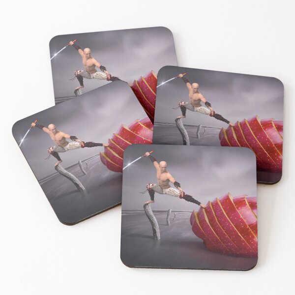 Item preview, Men Kung Fu Training with an Apple  designed and sold by miminova.