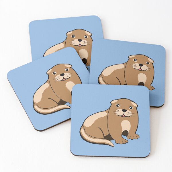 Item preview, Otter baby cutie in kawaii style designed and sold by KlaraMacinka.