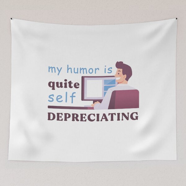 Item preview, My Humor Is Quite Self Depreciating Funny Accounting Pun Gift designed and sold by Scratches Tees.
