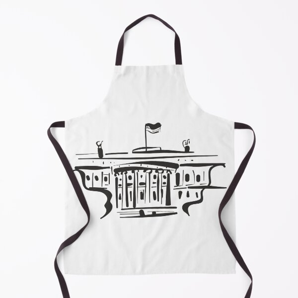 Item preview, White House line art designed and sold by DelzStudio.