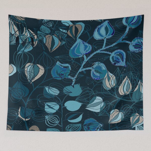 Item preview, Leaf jungle at midnight designed and sold by berta. verso.
