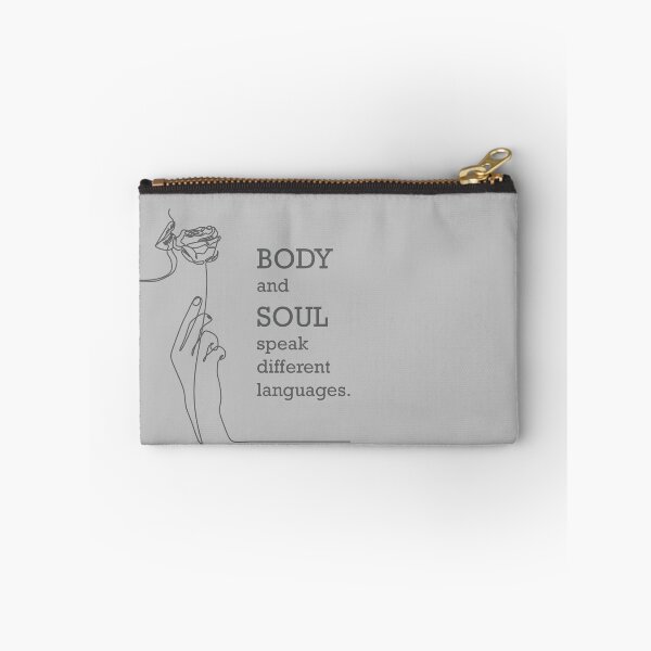 Item preview, BODY and SOUL speak different languages. designed and sold by MBartistic.