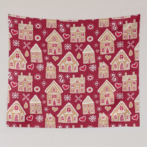 Item preview, Christmas Gingerbread House Pattern designed and sold by Harriet Linton.