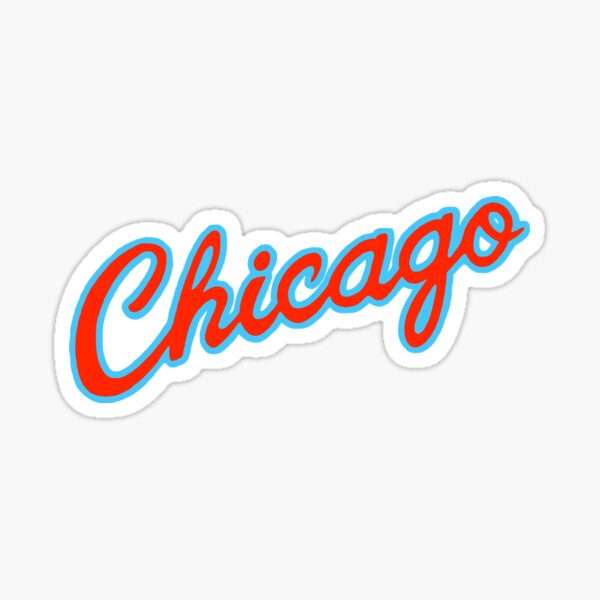 Chicago Bulls Wordmark (small l Sticker for Sale by saras0salb