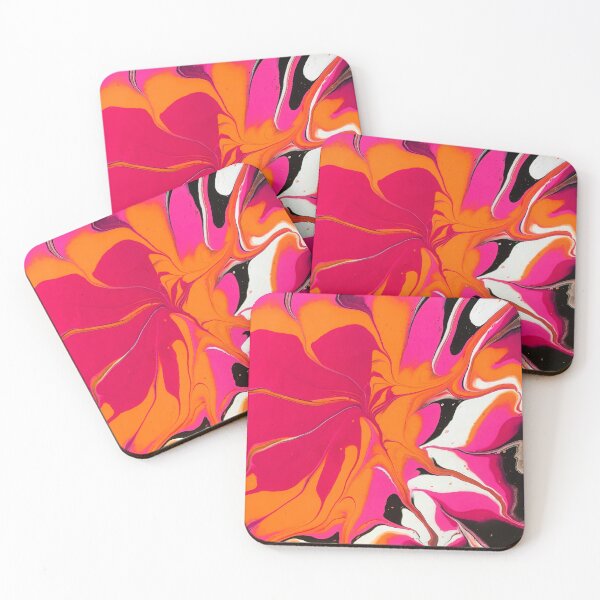 Item preview, Groovy Gardenia abstract acrylic painting designed and sold by Color Splash Gallery.