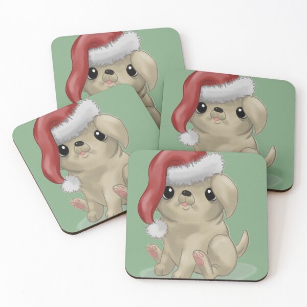 Item preview, Christmas Pug Holiday Illustration - Happy Howl-idays designed and sold by stilo29.